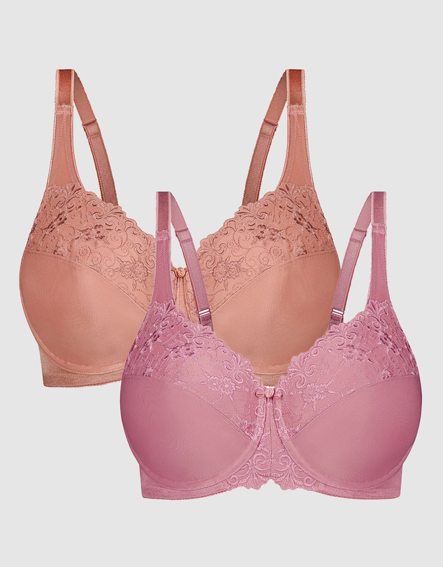Triumph - Embroidered Minimiser Twin Pack Underwired Bra