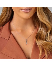 Michael Hill - Cross Pendant in 10kt White Gold