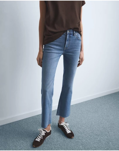 M.N.G - Sienna Flared Cropped Jeans