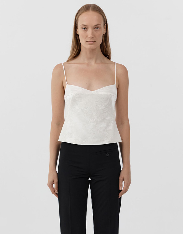 St. Agni - Silk Wool Jacquard Cami