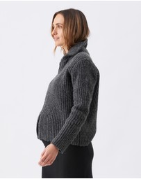 Ripe Maternity - Layla Zip Through Knit