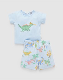 Purebaby - Short Sleep Pyjama Set -Kids-Babies