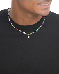 Kuzzoi - ICONIC EXCLUSIVE - Necklace Men Agate Howlite Pendant 925 Sterling Silver