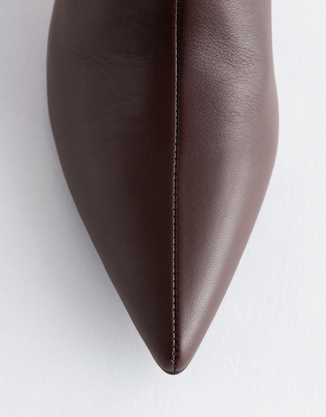 & Other Stories - Kitten Heel Leather Knee Boots