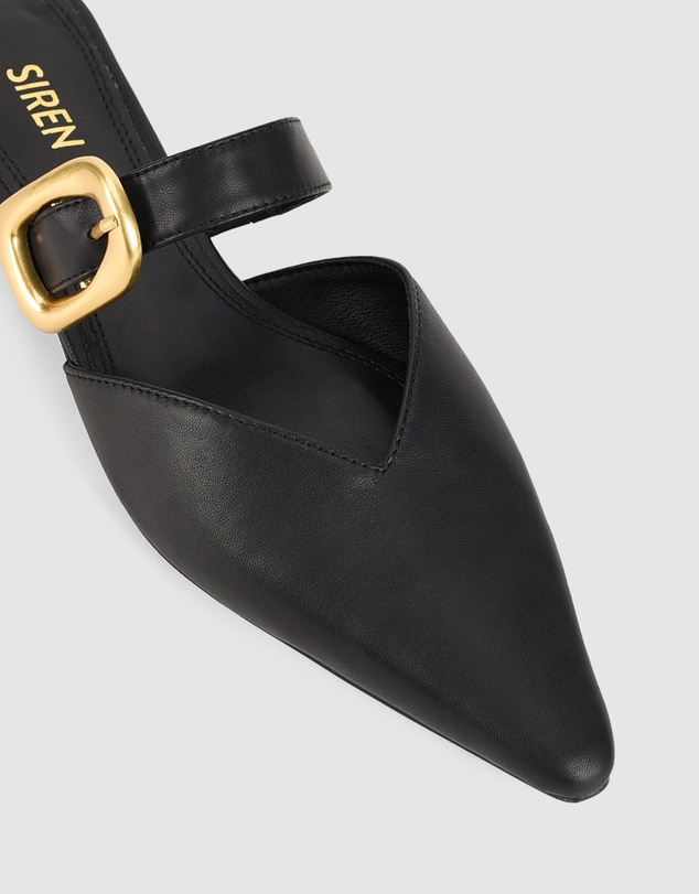 Siren - Allegra Close Toe Buckle Slide