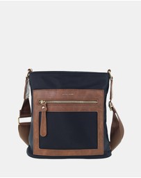 Pierre Cardin - Pierre Cardin RFID Lightweight Nylon Crossbody Bag
