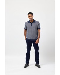 Brooksfield - Stripe Knitted Polo