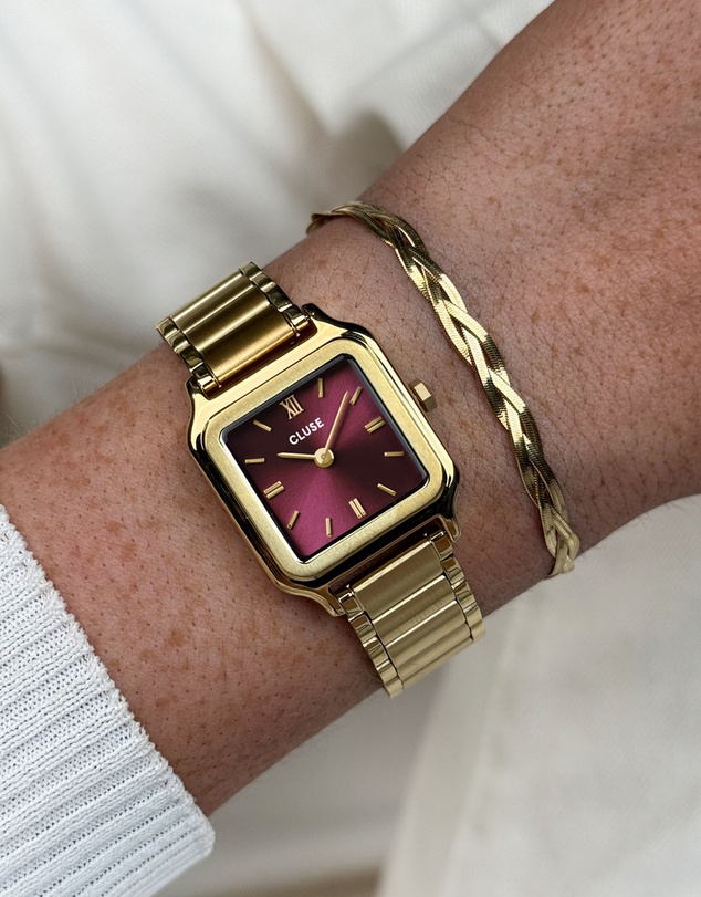 Cluse - Gracieuse Petite Gold Watch & Bracelet Gift Set