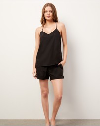 Wanderluxe Sleepwear - The Ash Camisole Boxer Set