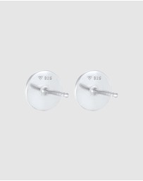 Elli Jewelry - Earrings Stud Plate Round Shine Classic in 925 Sterling Silver