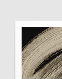 Olive et Oriel - Beige Strokes No 2 by Treechild Art Print