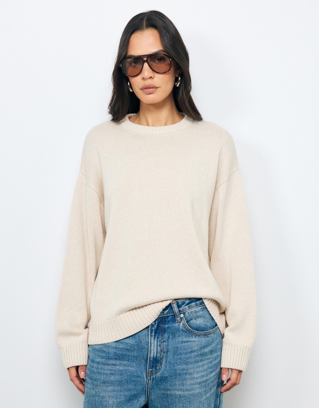 AERE - Nola Oversized Cashmere Blend Knit Jumper