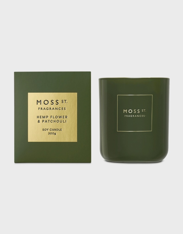 Moss St Fragrances - Hemp Flower & Patchouli Soy Candle 300g