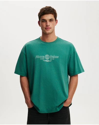 Cotton On - Box Fit Text T-Shirt