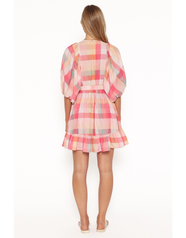 Petal & Pup - Itsy Mini Dress - Pink Picnic Plaid