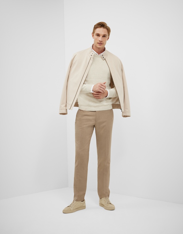 Politix - Lightweight Zig Zag Crew Neck Knit