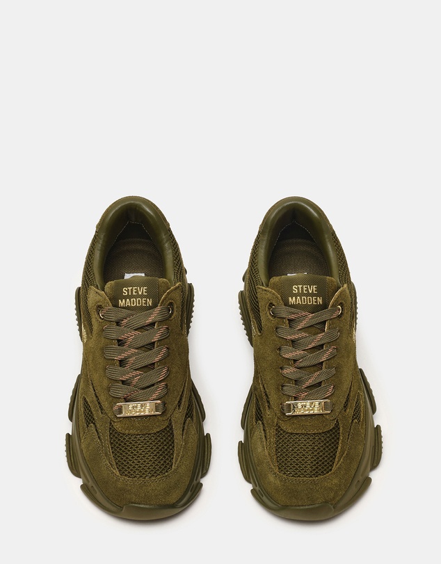 Steve Madden - Front Row Olive/Olive Sneakers