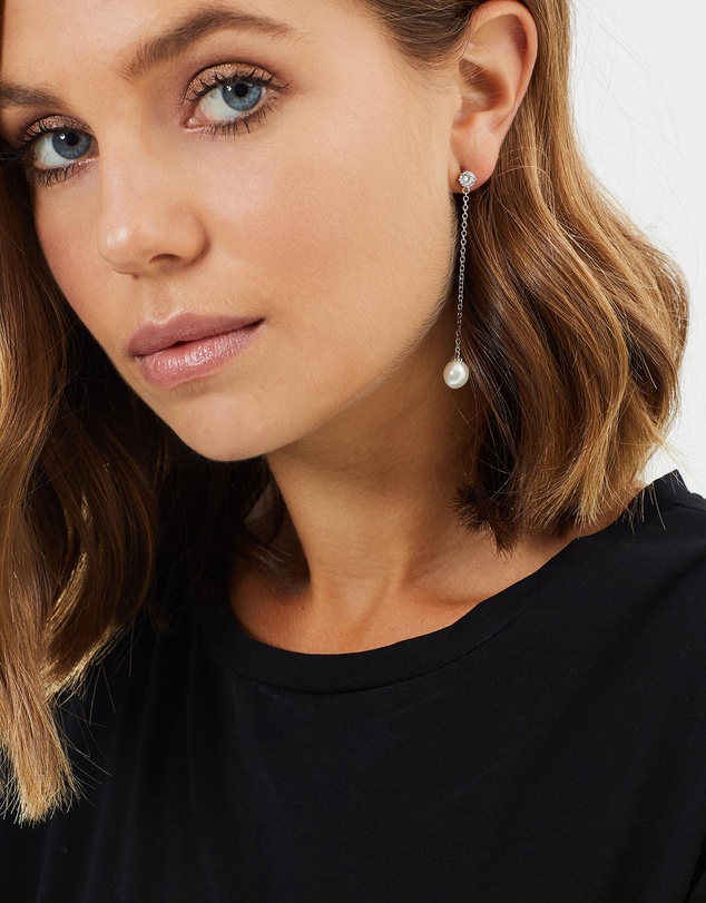 Stephanie Browne - Mode Pearl Earrings
