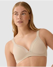 Naturana - Wednesday Jacquard Wireless T-Shirt Bra with Padded Straps