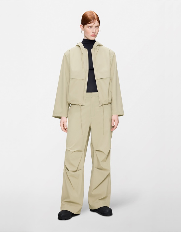 RAINS - Suva Hardshell Short String Women's Jacket Beige
