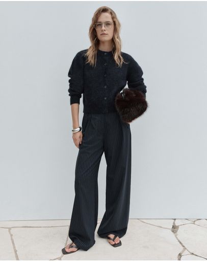 Midnight Navy Pinstripe