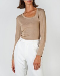 Lydan The Label - Tear Drop Neckline Knit