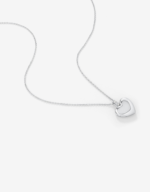 Michael Hill - Diamond Accent Heart locket in Sterling Silver