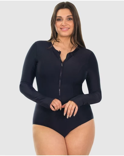 B Free Intimate Apparel - Long Sleeve One-Piece Swimsuit