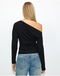 Dazie - Otto Off Shoulder LS Top