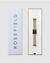 Rosefield - Octagon XS Black Gold Silver Duotone Bracelet Watch
