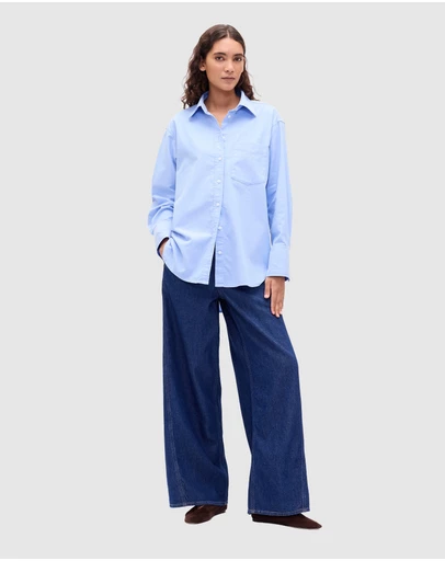 GAP - Organic Cotton Oxford Big Shirt