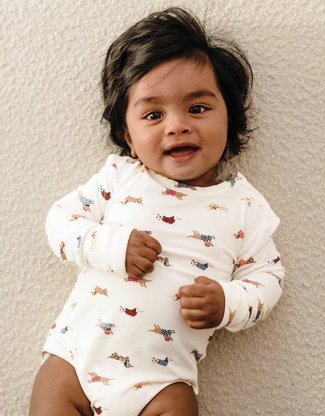 Kynd Baby - Comfy Bodysuit Long Sleeve in Dachshund