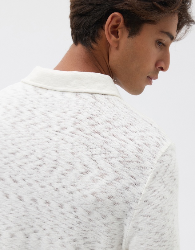AERE - Organic Cotton Slub Rugby Polo