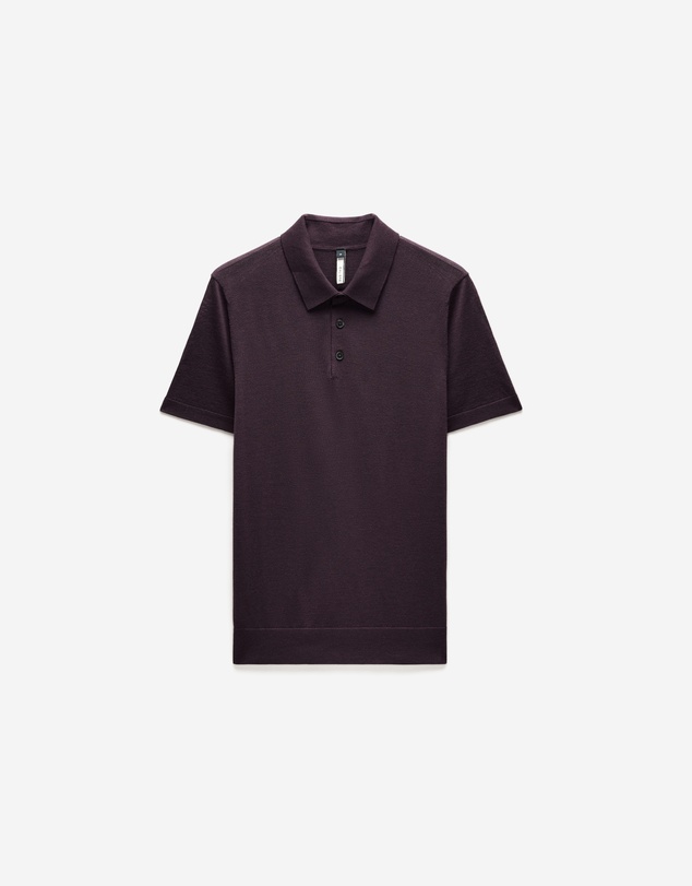 Calibre - Merino Wool Polo Currant