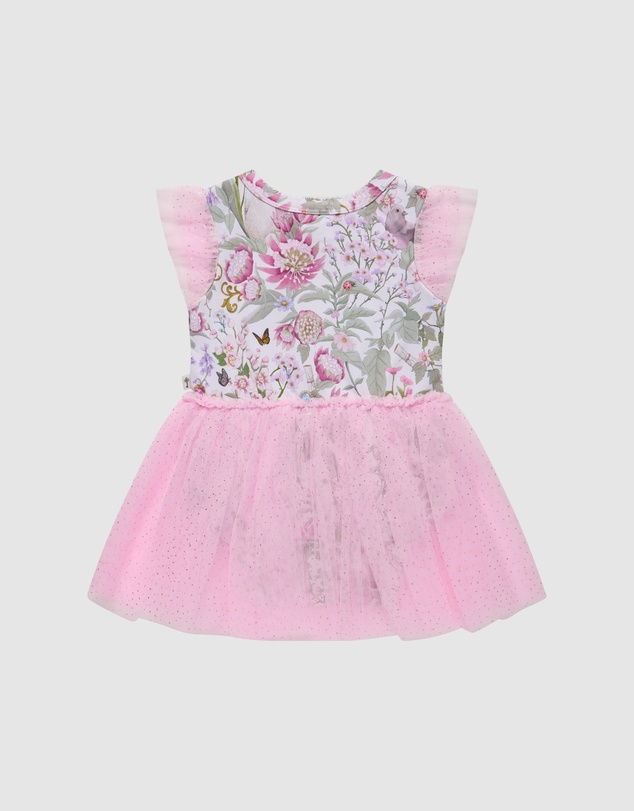 Fleur Harris - 'Heirloom Treasures' Dreamy Tutu Bodysuit Dress in Soft Pink