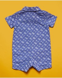 BOSS - Short Sleeve All-in-One and Bucket Hat Set - Babies