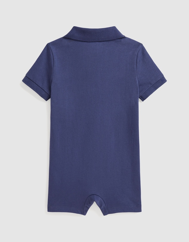 Polo Ralph Lauren - Crest Cotton Jersey Polo Shortalls - Babies