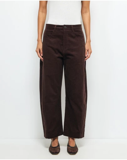 AERE - Nara Corduroy Barrel Leg Pants