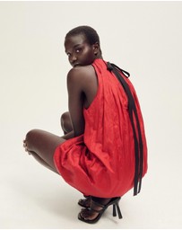 M.N.G - Nils Halter Dress With Bow Detail