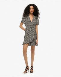 Superdry - Short Sleeve Mini Wrap Slim Fit Dress