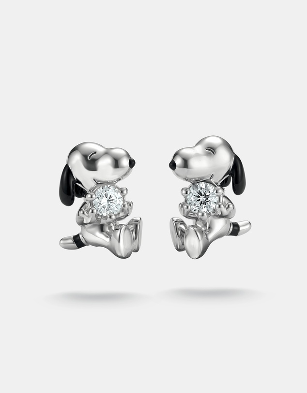 THOMAS SABO - THOMAS SABO Snoopy Stud Earrings White Zirconia