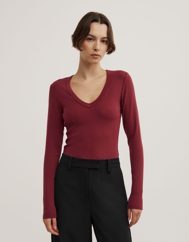 Witchery - V-neck Long Sleeve Top
