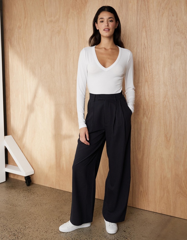 Atmos&Here - Amity Pinstripe Pants