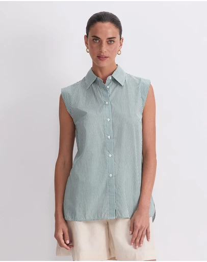 Sportscraft - Lily Voile Sleeveless Shirt