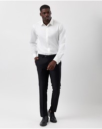 Brooksfield - Concealed Placket Tuxedo Shirt