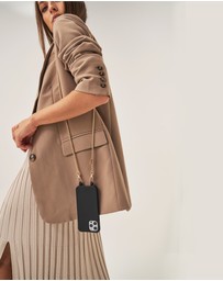 LOUVE COLLECTION - Le Café Noir Phone Case + Gaia Gold-Plated Crossbody Chain