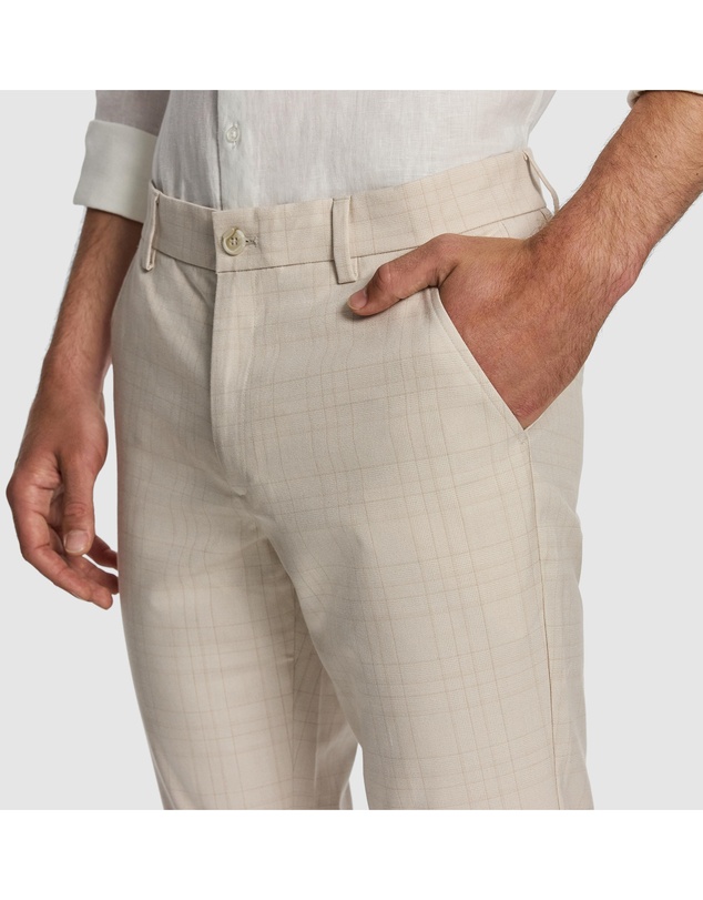 yd. - Rafael Check Slim Chino