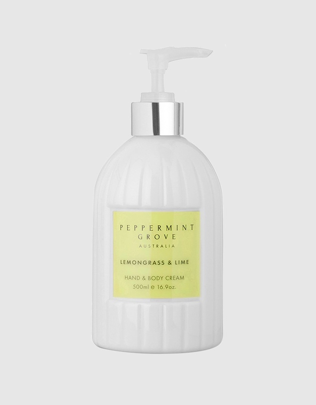 Peppermint Grove - Lemongrass & Lime Hand & Body Cream - 500ml