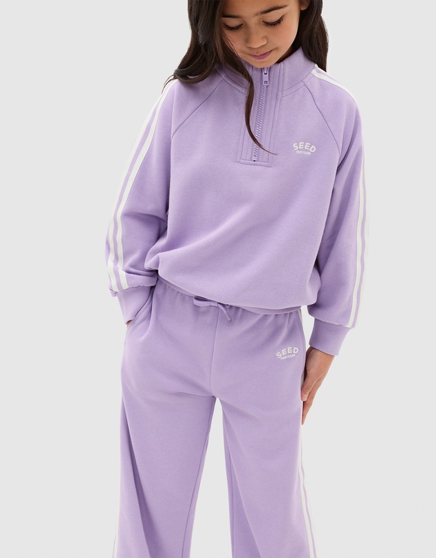 Seed Heritage - Quarter Zip Logo Sweat