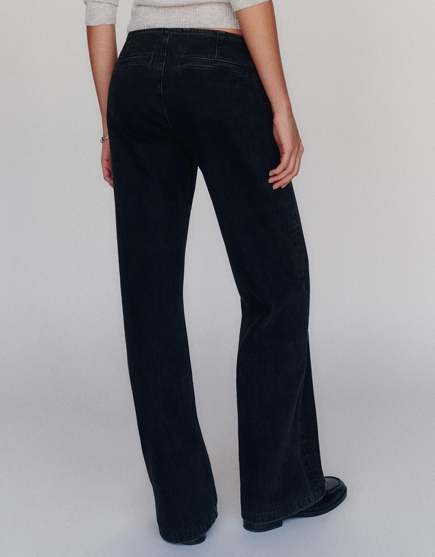 Reformation - Talissa Stretch Low Rise Trouser Wide Leg Jeans